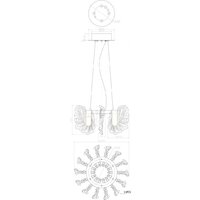 Подвесная люстра Divinare Anna 1138/01 SP-36