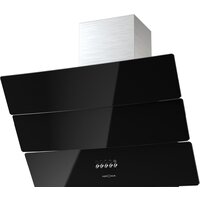 Кухонная вытяжка Krona Inga 600 push button (черный/нержавеющая сталь)