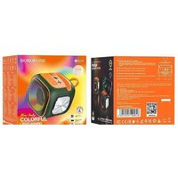 Беспроводная колонка Borofone BR29 (темно-зеленый/оранжевый)