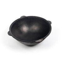 Казан Davr Metall с крышкой плоское дно (16 л)