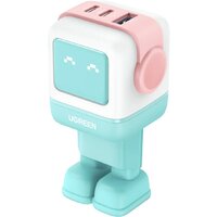 Сетевое зарядное Ugreen Nexode RG 65W CD361 (голубой/розовый)