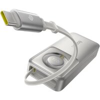 Внешний аккумулятор Baseus Free2Pull Power Bank with Retractable Cable 30W 10000mAh (серый)