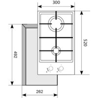 Варочная панель Akpo PGA 302 FGC WH