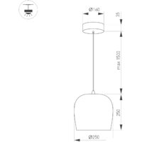 Подвесная люстра Arlight SP-PEONY-HANG-R250-15W 039547