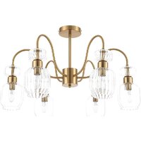 Люстра средней высоты Escada Gloss 1141/6PL E14*60W Antigue copper/Clear