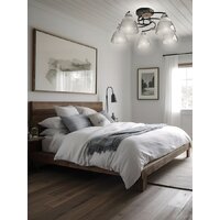 Припотолочная люстра Aitin Pro НПБ 02-5x60-101 8245/5 (черный/хром)