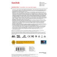 Карта памяти SanDisk Ultra SDSQUAR-016G-GN6MA microSDHC 16GB (с адаптером)