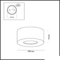 Точечный светильник Odeon Light Bene 4282/7СL
