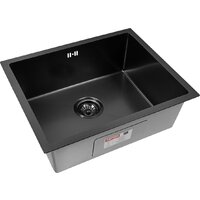 Кухонная мойка ARFEKA ECO AR 550*450 BLACK PVD NANO DECOR VOLCANIC ROCK