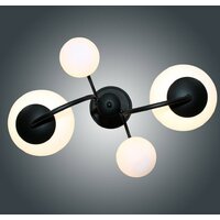 Подвесная люстра Элетех Тефия 241 НСБ 01-4х40-101 1005405125 (черный)