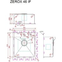 Кухонная мойка ZorG Zerox 46 IF PVD Gunblack