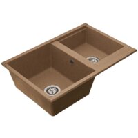 Кухонная мойка Акватон Делия 78 DBL (терракотовый)