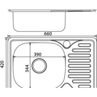 Кухонная мойка Mixline 530531