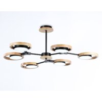 Люстра средней высоты Ambrella light FL51619/6 BK/LW