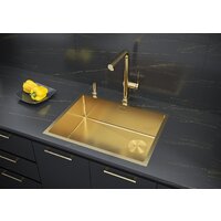 Кухонная мойка Paulmark NEXT-SKEW 58 Uni PM885844-BG (золото/брашированное золото)