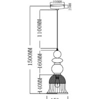 Подвесная люстра Moderli Glassy V10906-P