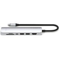 Док-станция Satechi 7-in-1 USB-C Slim Multiport Adapter with Ethernet ST-P7SS (серебристый)
