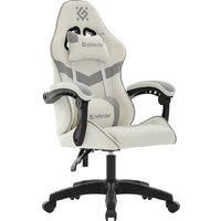 Игровое (геймерское) кресло Defender Savage (белый/серый)