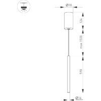 Подвесная люстра Arlight SP-UMBRA-HANG-V-L600-10W 036951