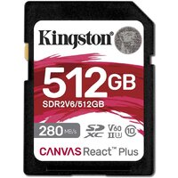 Карта памяти Kingston Canvas React Plus SDXC 512GB SDR2V6/512GB
