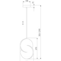 Подвесная люстра Евросвет 50225/1 LED (хром)