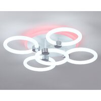 Припотолочная люстра Ambrella light Acrylica FA3841/4+1 WH (белый)