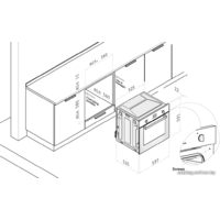 Газовый духовой шкаф Korting OGG771CFW