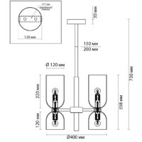 Подвесная люстра Odeon Light Orinoco 4798/6