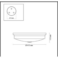 Светильник-тарелка Odeon Light Marsei 4824/4C