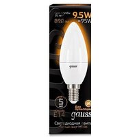 Светодиодная лампочка Gauss LED Candle E14 9.5 Вт 3000 К 103101110