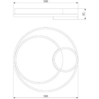 Припотолочная люстра Евросвет 90254/1 (черный)