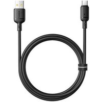 Кабель Baseus Silky Fast Charging Data Cable USB Type-A - USB Type-C 3A (1 м, черный)