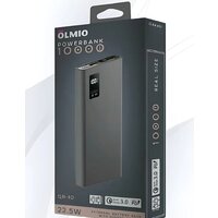 Внешний аккумулятор Olmio QR-10 10000mAh (серый)