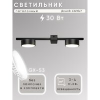 Припотолочная люстра Aitin Pro X3796/2 (черный)