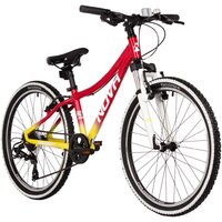 Велосипед Novatrack Katrina 7.V 24 р.12 2025 24AHV.KATRINA.12YRD5 (красный/желтый)