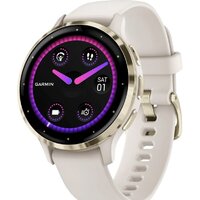 Умные часы Garmin Venu 3S (слоновая кость, с силиконовым ремешком)