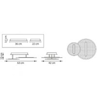 Припотолочная люстра Lightstar Acrile 738053