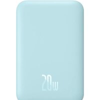 Внешний аккумулятор Baseus Magnetic Wireless PPCX020003 6000mAh (голубой)