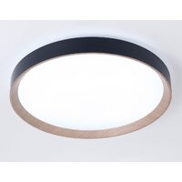 Припотолочная люстра Ambrella light Orbital FZ1326 BK/LWD (черный/светлое дерево)