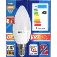 Светодиодная лампочка JAZZway PLED-LX C37 E14 8 Вт 3000 К