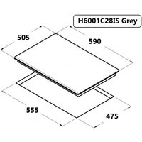 Варочная панель Schtoff H6001C28IS Grey