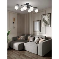 Люстра средней высоты Aitin Pro НПБ 02-6x40-101 51162/6А (черный/хром)