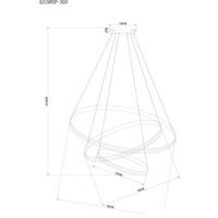Подвесная люстра Arte Lamp Meridiana A2198SP-3GO