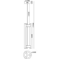 Подвесная люстра iLedex Rocks 2301-3M BR