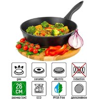Сковорода Elan Gallery Гармония вкуса 120294 (черный оникс)