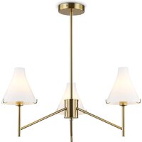 Подвесная люстра Ambrella light LH57131/3 BS/FR (латунь/белый матовый)
