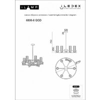 Подвесная люстра iLamp Evolution 6806-6 QGD
