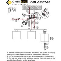 Люстра средней высоты Omnilux Pisticci OML-55317-05