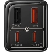 Сетевое зарядное Baseus GaN6 Pro Fast Charger 2C + 2U 100W P10162705112-00 (черный)