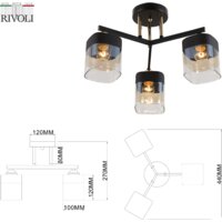 Люстра средней высоты Rivoli Isadora 9133-303 Б0054750